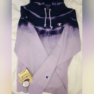 LIMITED EDITION Champion Purple Ombré Hoddie!
